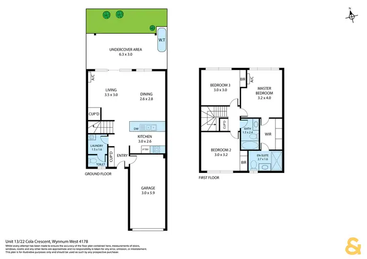 Floorplan of Homely townhouse listing, 13/22 Cola Crescent, Wynnum West QLD 4178
