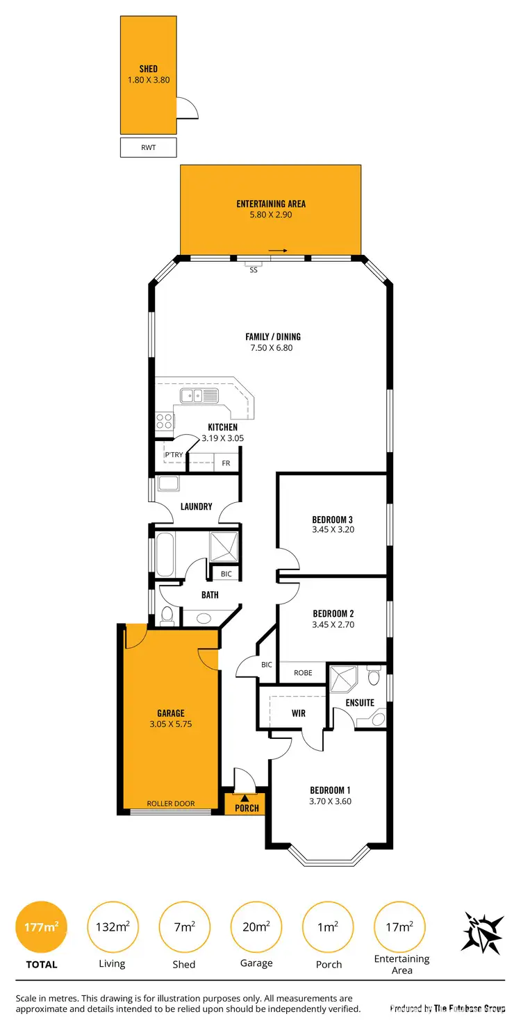 Floorplan of Homely house listing, 9A Goods Crescent, Hove SA 5048