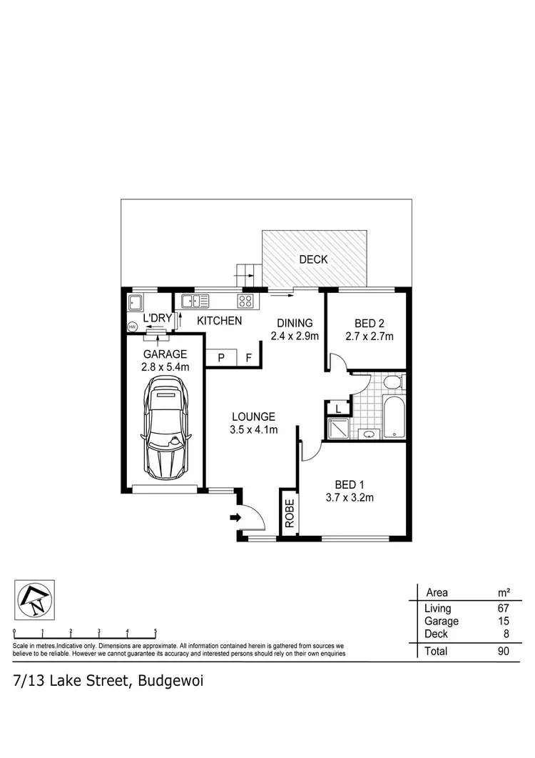 Floorplan of Homely house listing, 7/13 Lake Street, Budgewoi NSW 2262
