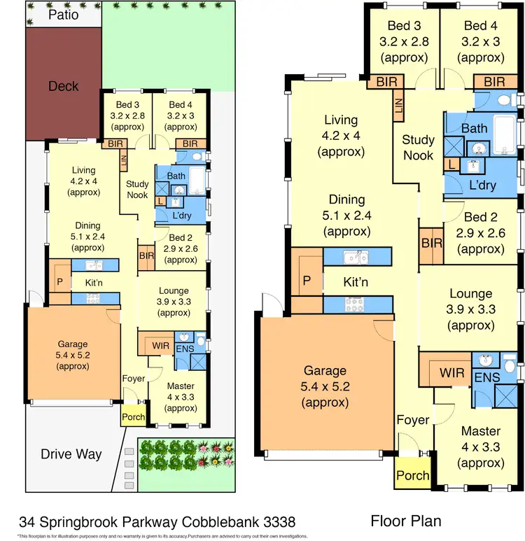 Floorplan of Homely house listing, 34 Springbrook Parkway, Cobblebank VIC 3338