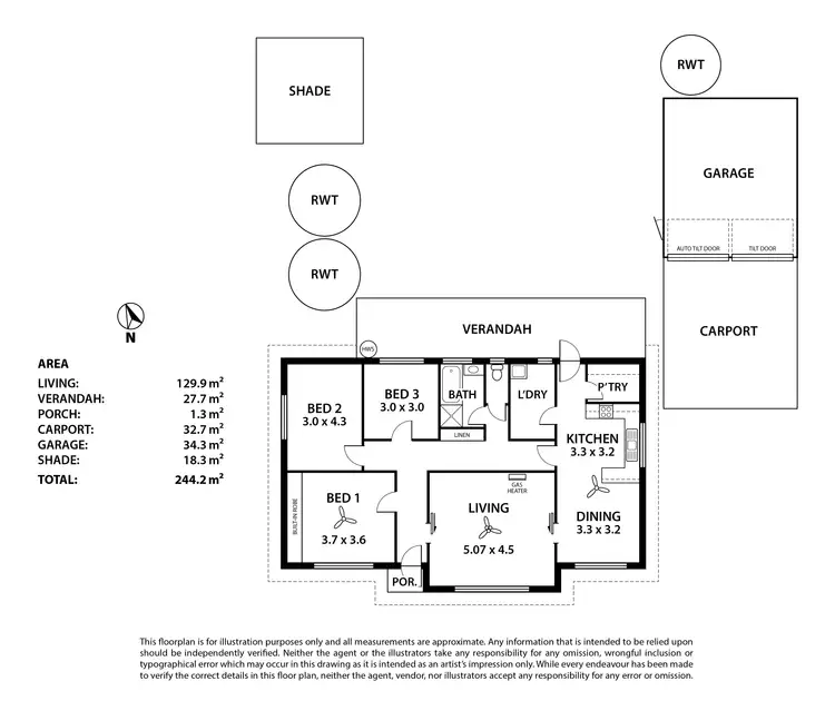 Floorplan of Homely house listing, 34 Langhorne Creek Road, Strathalbyn SA 5255