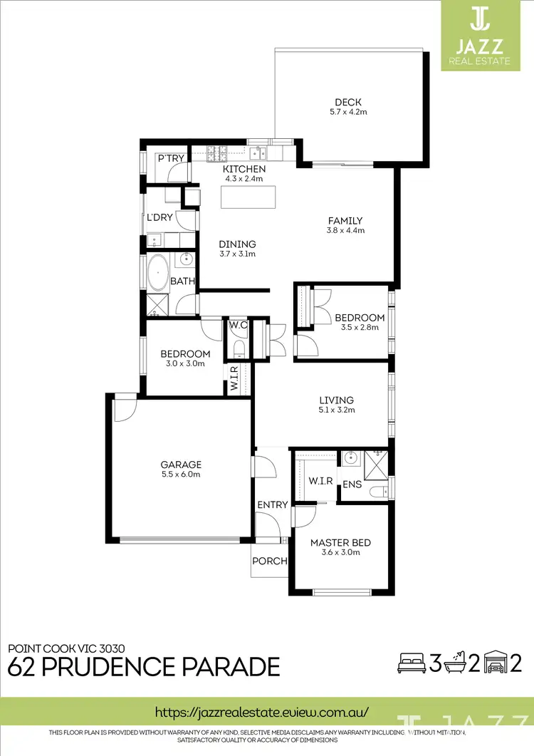 Floorplan of Homely house listing, 62 Prudence Parade, Point Cook VIC 3030