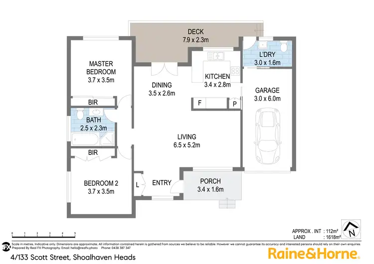 Floorplan of Homely villa listing, 4/133 Scott Street, Shoalhaven Heads NSW 2535