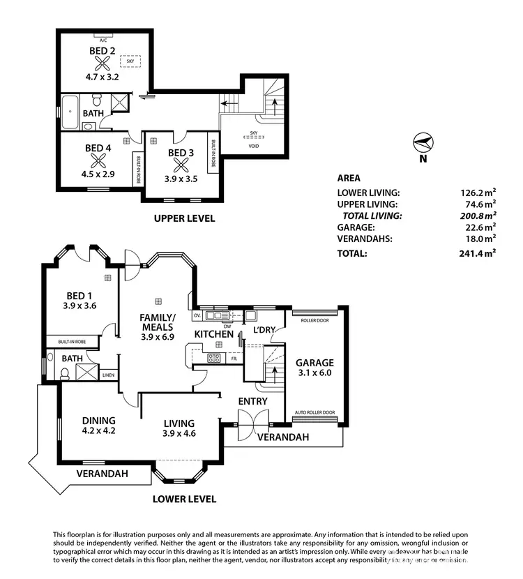 Floorplan of Homely house listing, 1 Hardy Street, Goodwood SA 5034