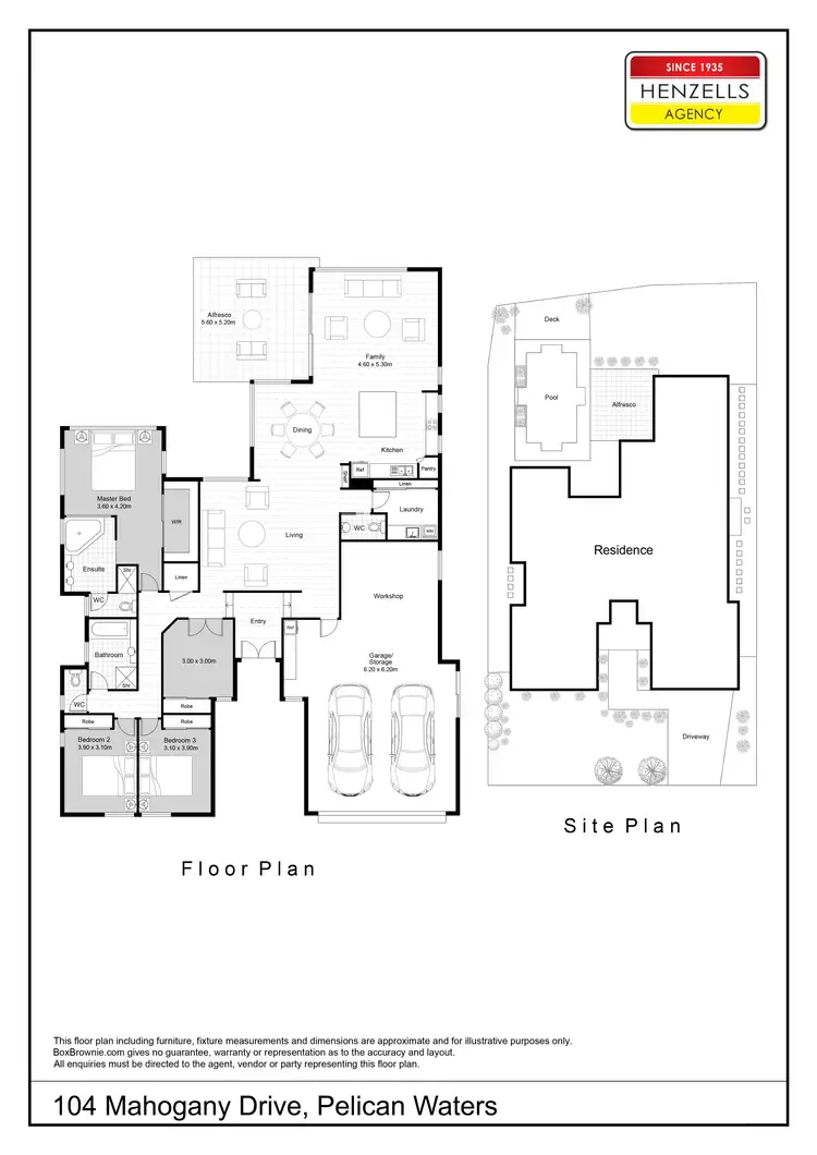 Floorplan of Homely house listing, 104 Mahogany Drive, Pelican Waters QLD 4551