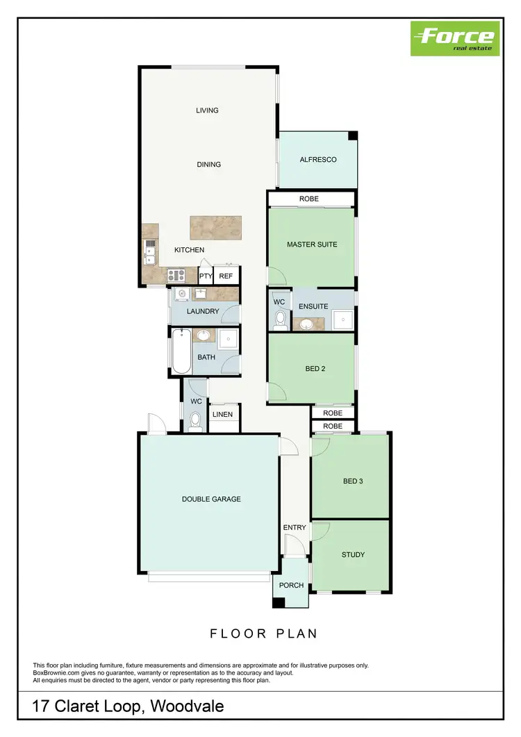Floorplan of Homely house listing, 17 Claret Loop, Woodvale WA 6026