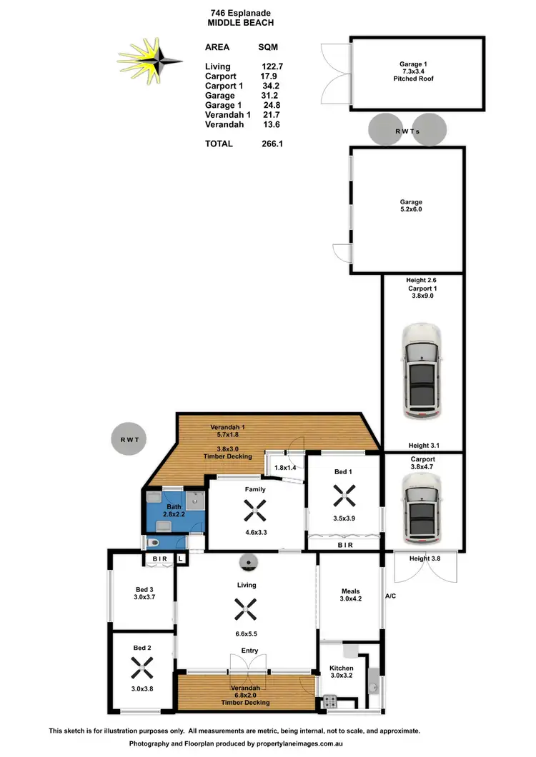 Floorplan of Homely house listing, 746 The Esplanade, Middle Beach SA 5501