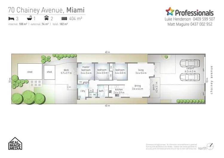 Floorplan of Homely house listing, 70 Chainey Avenue, Miami QLD 4220