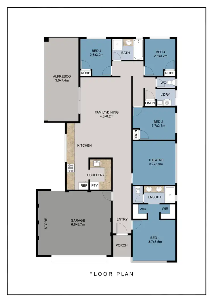 Floorplan of Homely house listing, 26 Cooperage Street, Byford WA 6122