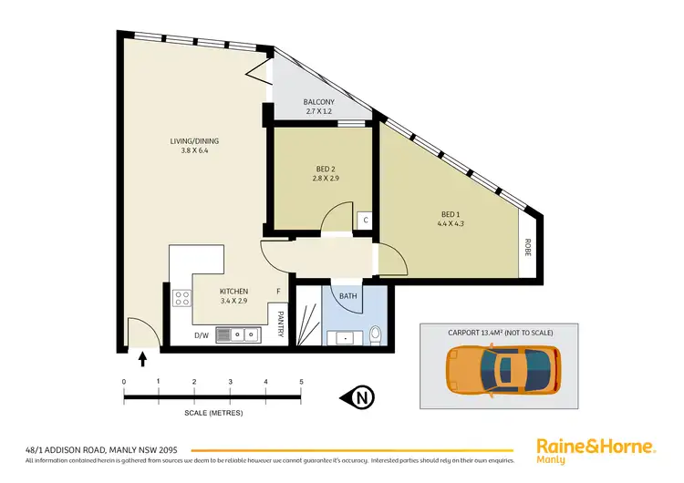 Floorplan of Homely apartment listing, 48/1 Addison Road, Manly NSW 2095