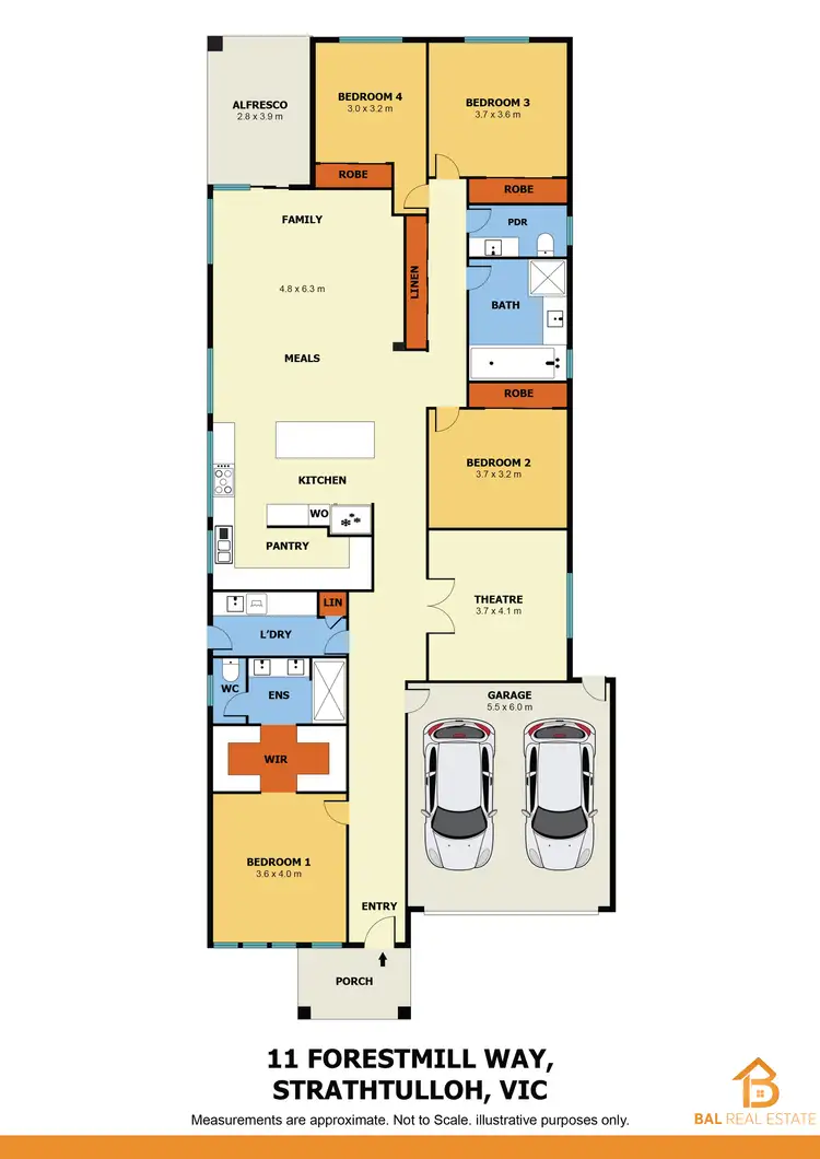 Floorplan of Homely house listing, 11 Forestmill Way, Strathtulloh VIC 3338