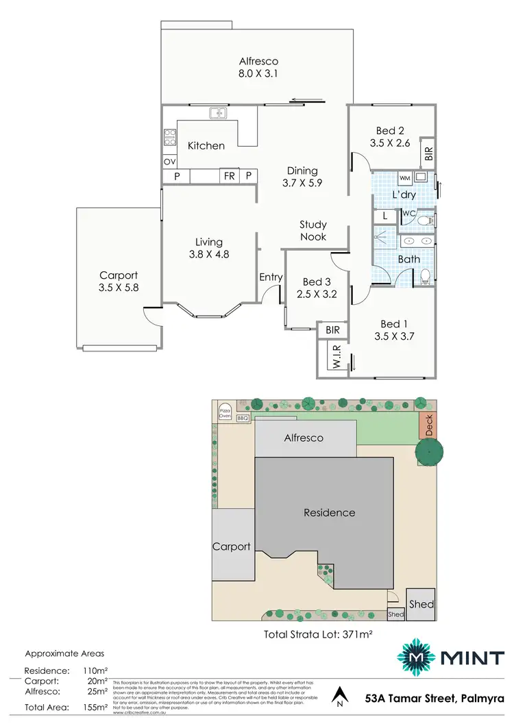 Floorplan of Homely house listing, 53a Tamar Street, Palmyra WA 6157