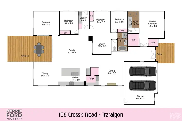 Floorplan of Homely house listing, 168 Cross's Road, Traralgon VIC 3844