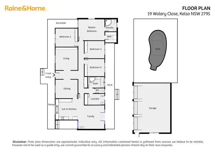 Floorplan of Homely house listing, 19 Wolery Close, Kelso NSW 2795