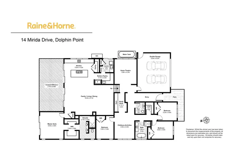 Floorplan of Homely house listing, 14 Mirida Drive, Dolphin Point NSW 2539