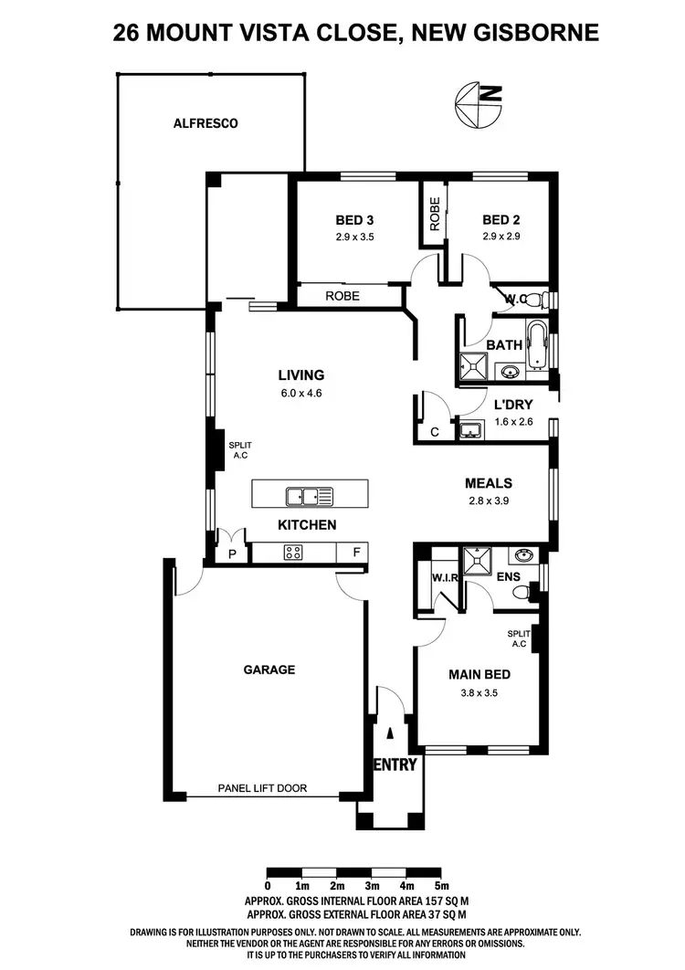 Floorplan of Homely house listing, 26 Mount Vista Close, New Gisborne VIC 3438