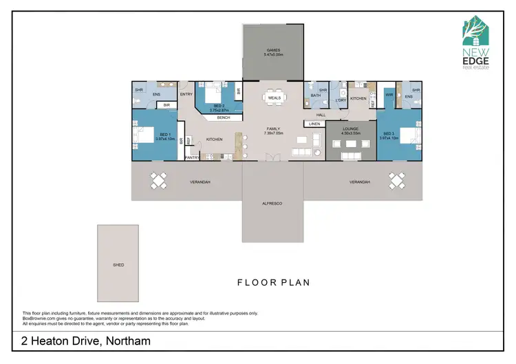 Floorplan of Homely house listing, 2 Heaton Drive, Northam WA 6401