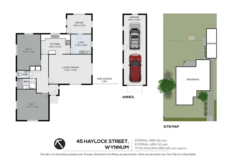Floorplan of Homely house listing, 45 Haylock Street, Wynnum QLD 4178