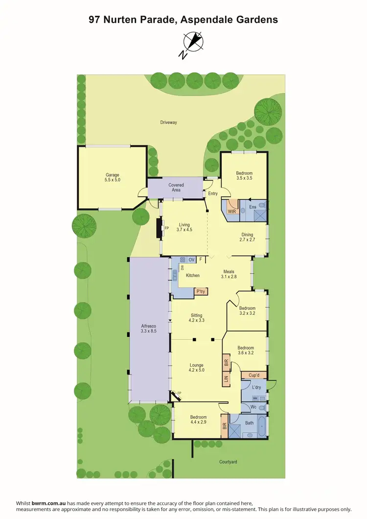 Floorplan of Homely house listing, 97 Nurten Parade, Aspendale Gardens VIC 3195