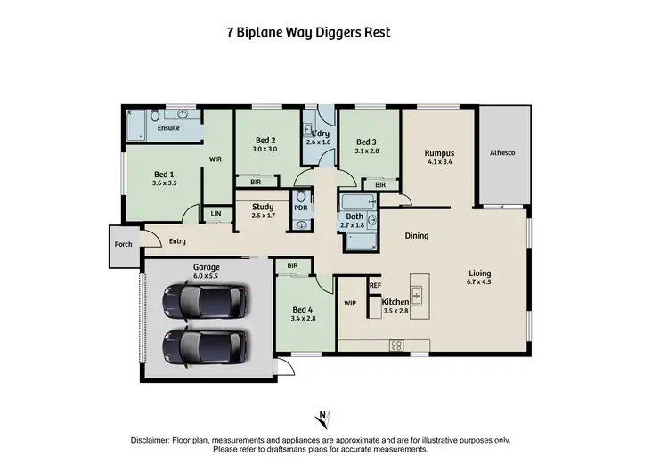 Floorplan of Homely house listing, 7 Biplane Way, Diggers Rest VIC 3427