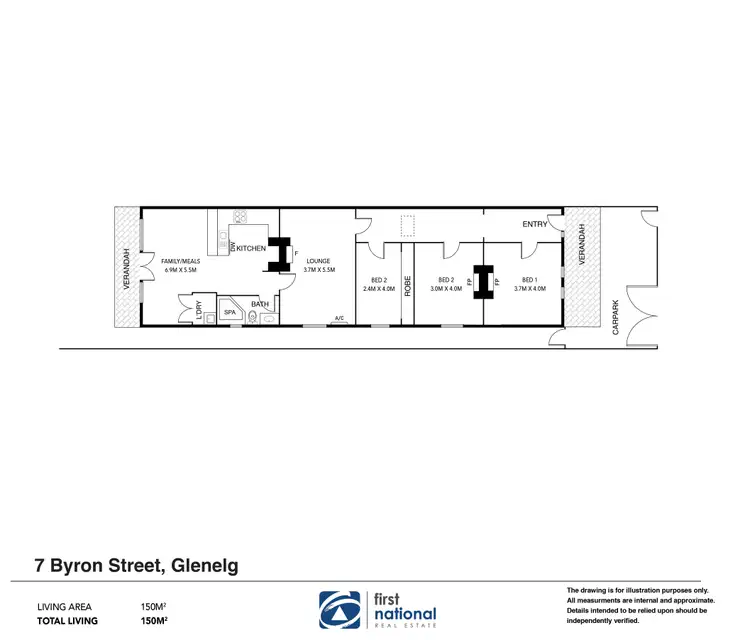 Floorplan of Homely house listing, 7 Byron Street, Glenelg SA 5045