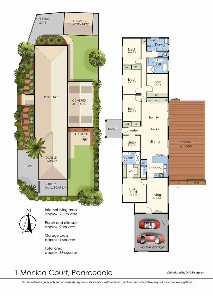 Floorplan of Homely house listing, 1 Monica Court, Pearcedale VIC 3912
