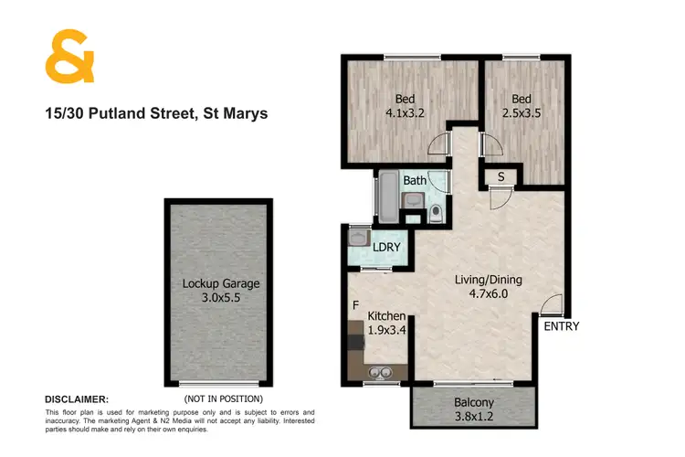 Floorplan of Homely apartment listing, 15/30 Putland Street, St Marys NSW 2760