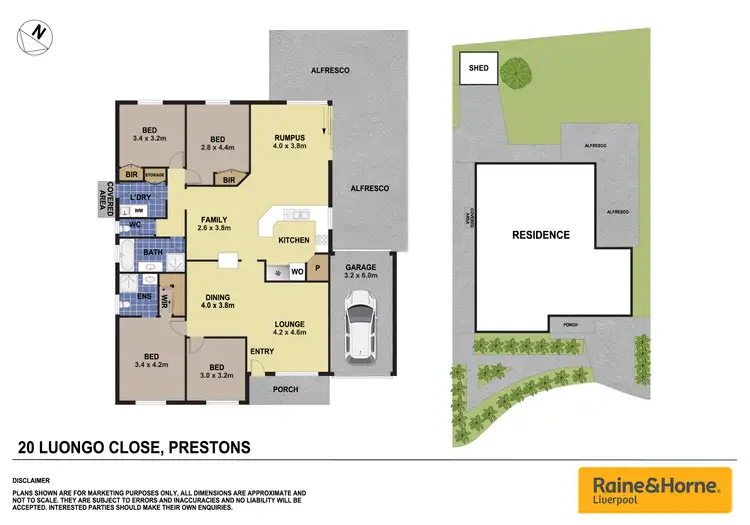 Floorplan of Homely house listing, 20 Luongo Close, Prestons NSW 2170