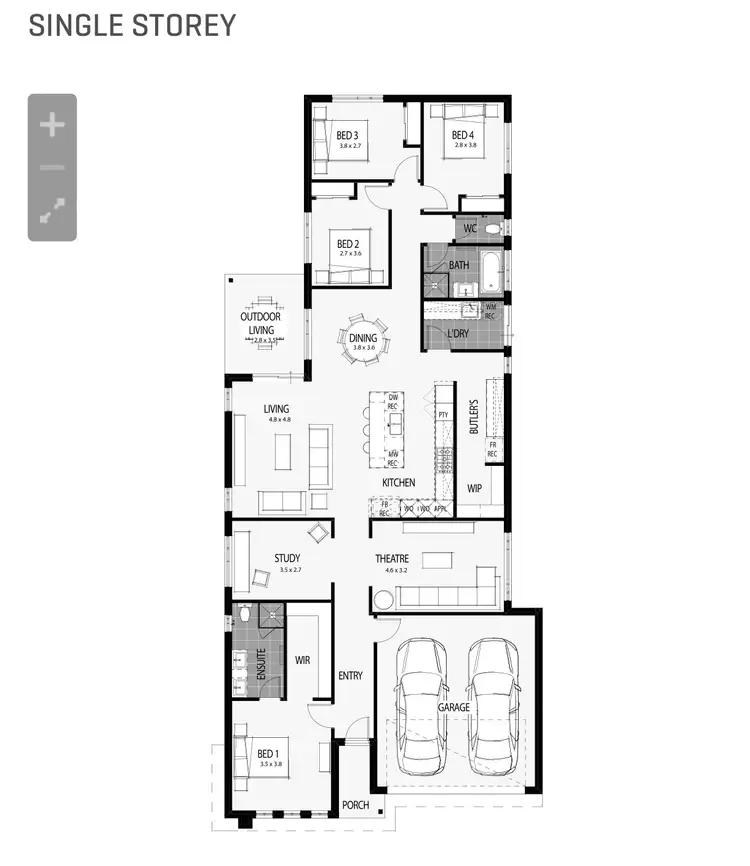 Floorplan of Homely house listing, 16 Bobbie Street, Wollert VIC 3750