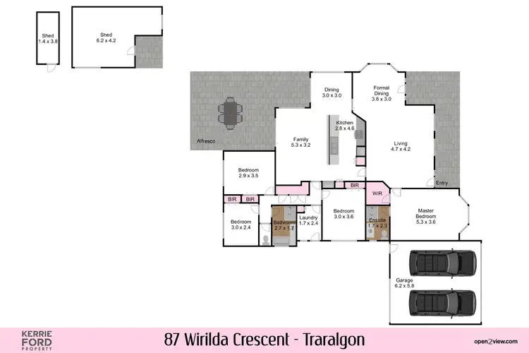 Floorplan of Homely house listing, 87 Wirilda Crescent, Traralgon VIC 3844