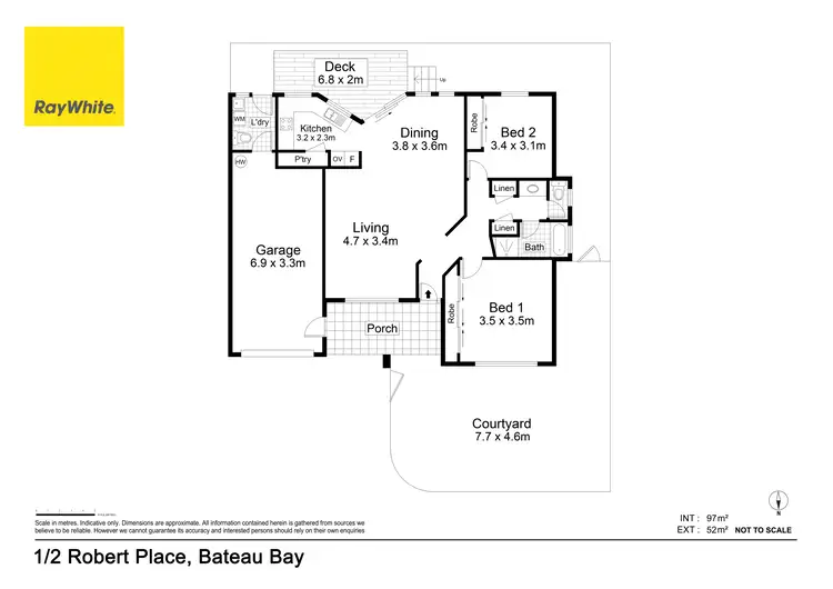 Floorplan of Homely villa listing, 1/2 Robert Place, Bateau Bay NSW 2261