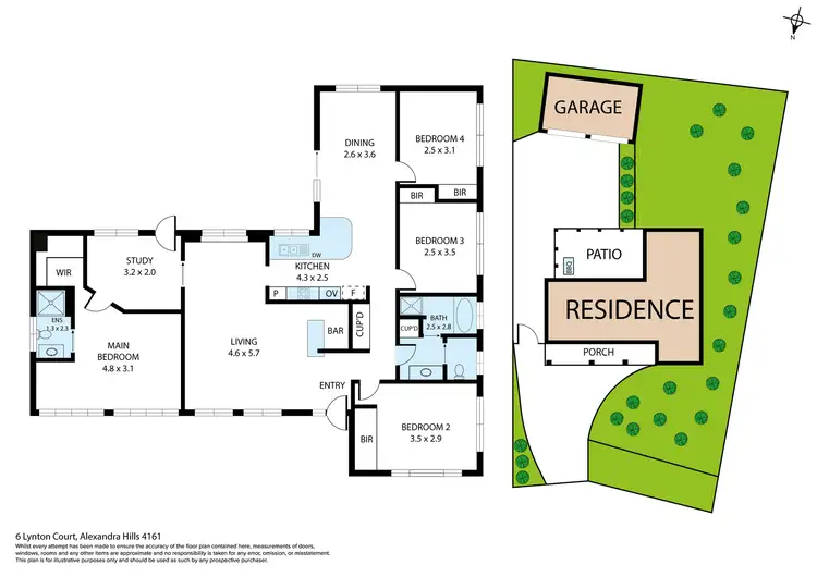 Floorplan of Homely house listing, 6 Lynton Court, Alexandra Hills QLD 4161