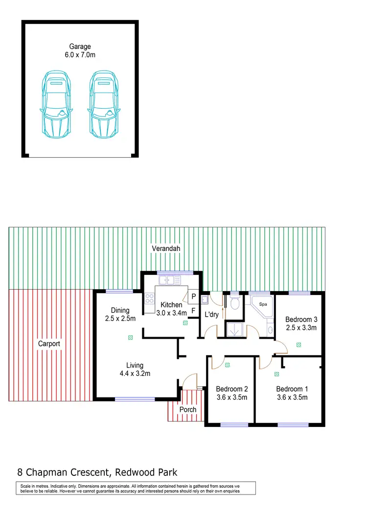 Floorplan of Homely house listing, 8 Chapman Crescent, Redwood Park SA 5097