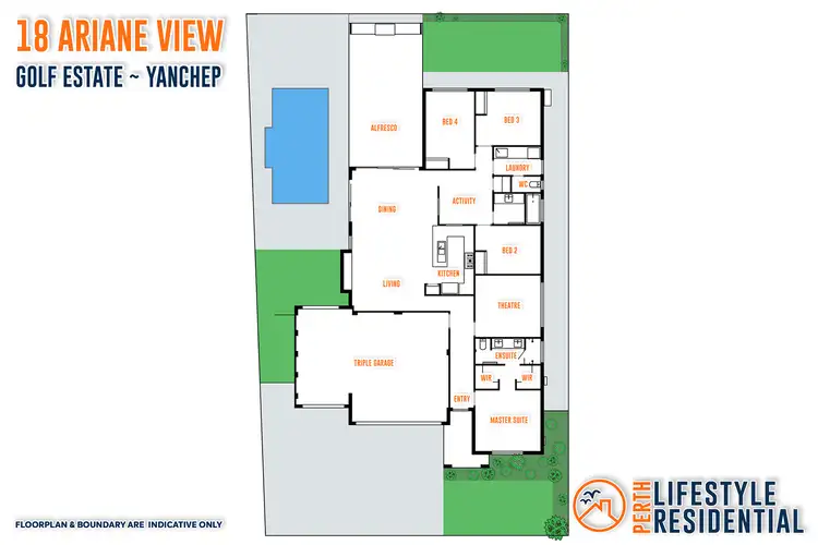 Floorplan of Homely house listing, 18 Ariane View, Yanchep WA 6035