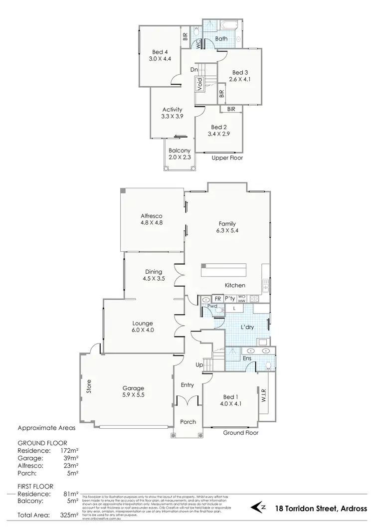Floorplan of Homely house listing, 18 Torridon Street, Ardross WA 6153