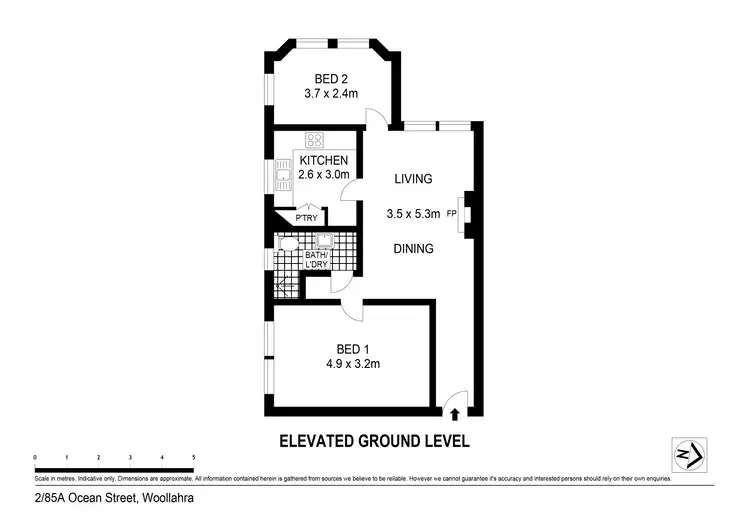 Floorplan of Homely apartment listing, 2/85a Ocean Street, Woollahra NSW 2025