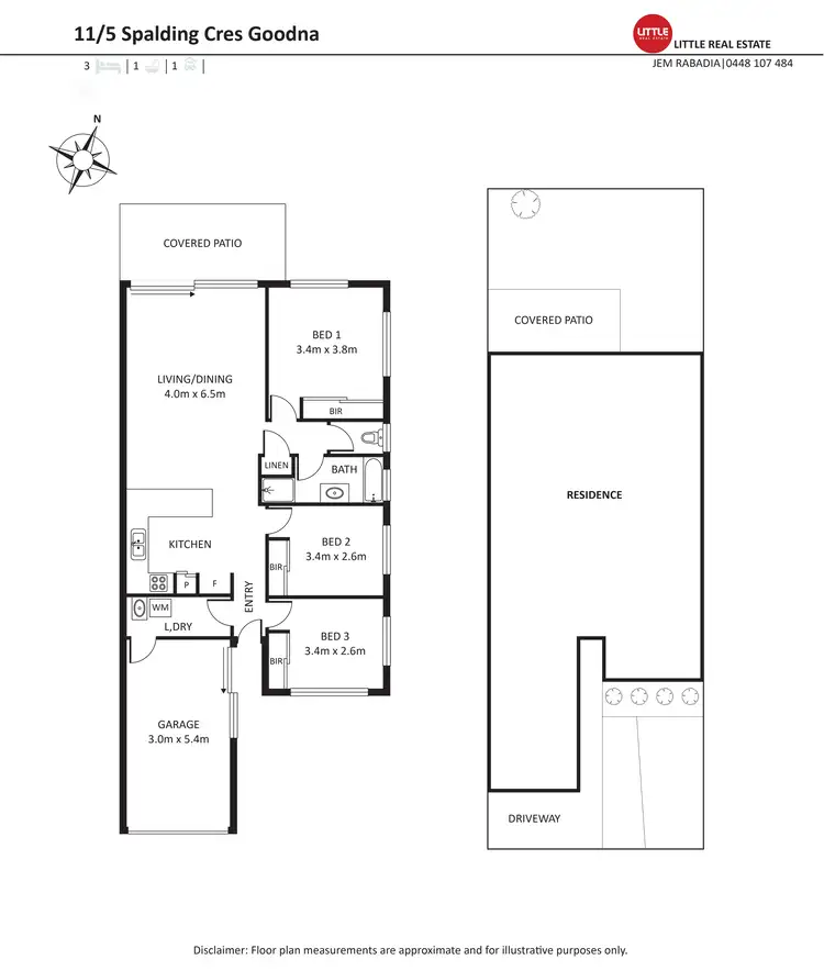 Floorplan of Homely unit listing, 11/5 Spalding Crescent, Goodna QLD 4300
