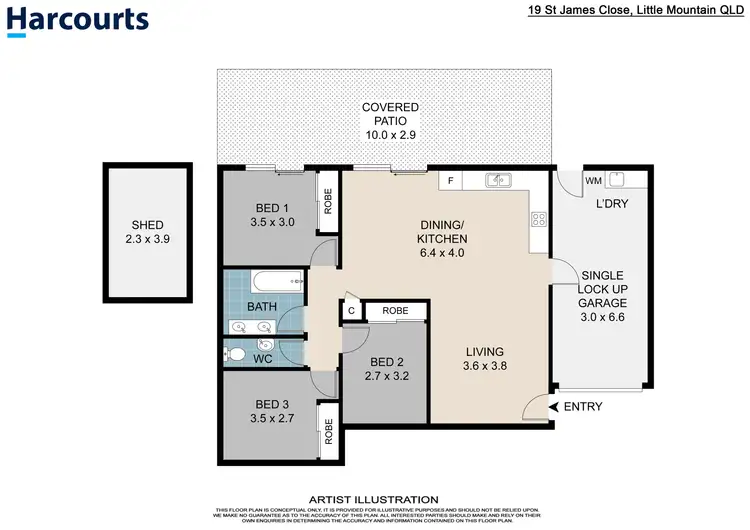 Floorplan of Homely house listing, 19 St James Court, Little Mountain QLD 4551