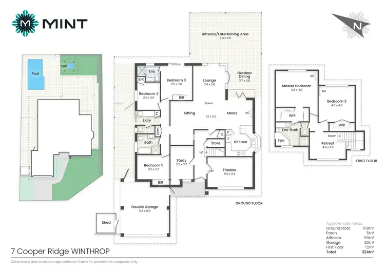 Floorplan of Homely house listing, 7 Cooper Ridge, Winthrop WA 6150