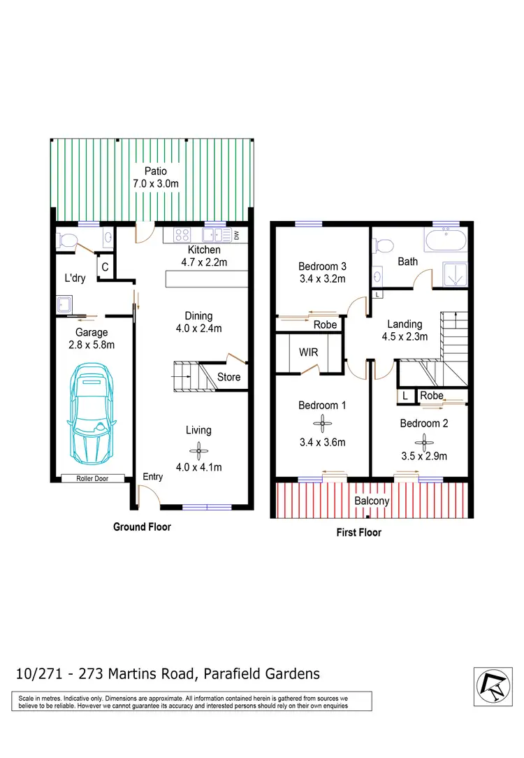 Floorplan of Homely house listing, 10/271 Martins Road, Parafield Gardens SA 5107