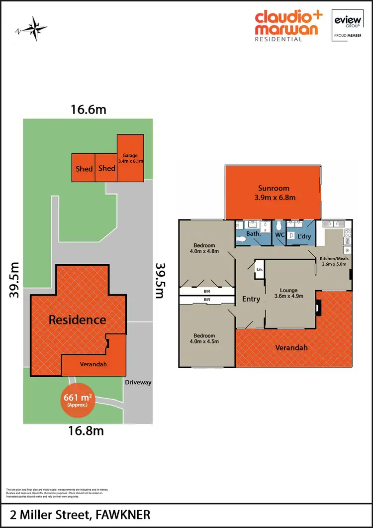 Floorplan of Homely house listing, 2 Miller Street, Fawkner VIC 3060