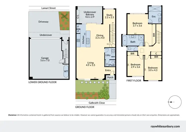 Floorplan of Homely townhouse listing, 4/1 Galbraith Close, Strathmore VIC 3041