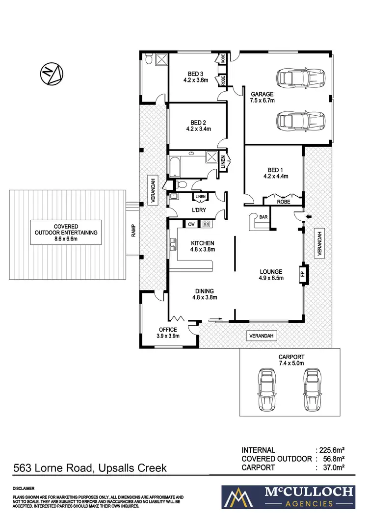 Floorplan of Homely rural property listing, 563 Lorne Road, Upsalls Creek NSW 2439
