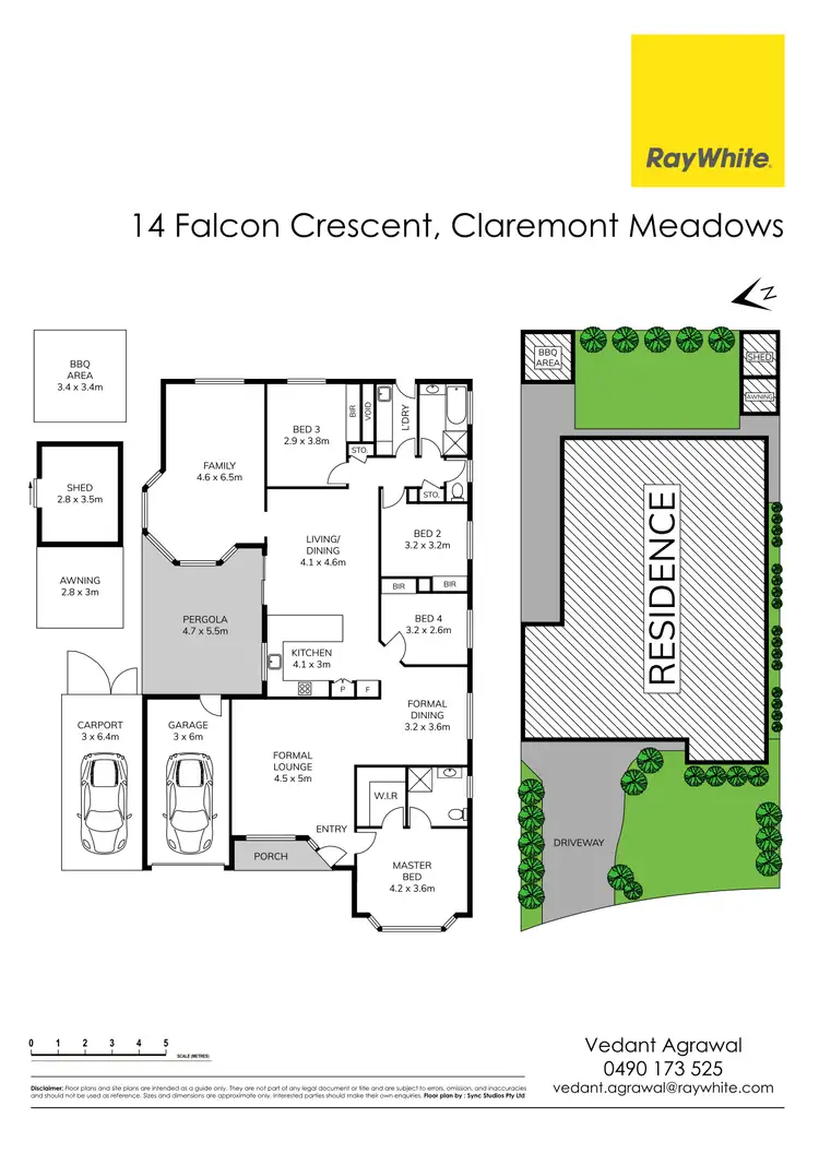 Floorplan of Homely house listing, 14 Falcon Crescent, Claremont Meadows NSW 2747