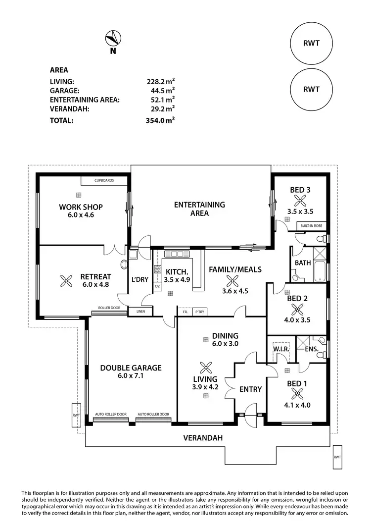 Floorplan of Homely house listing, 25 Fairfield Drive, Strathalbyn SA 5255