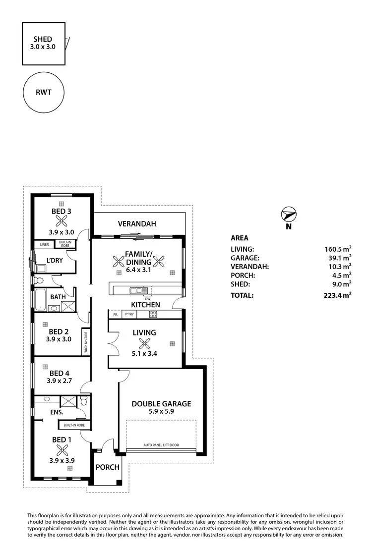 Floorplan of Homely house listing, 15 Dashwood Circuit, Strathalbyn SA 5255