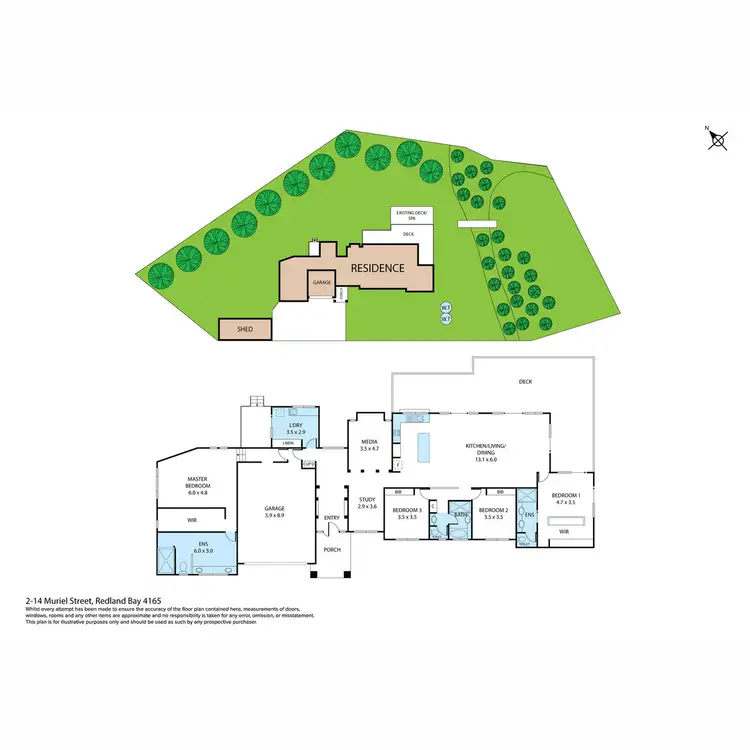 Floorplan of Homely house listing, 2-14 Muriel Street, Redland Bay QLD 4165