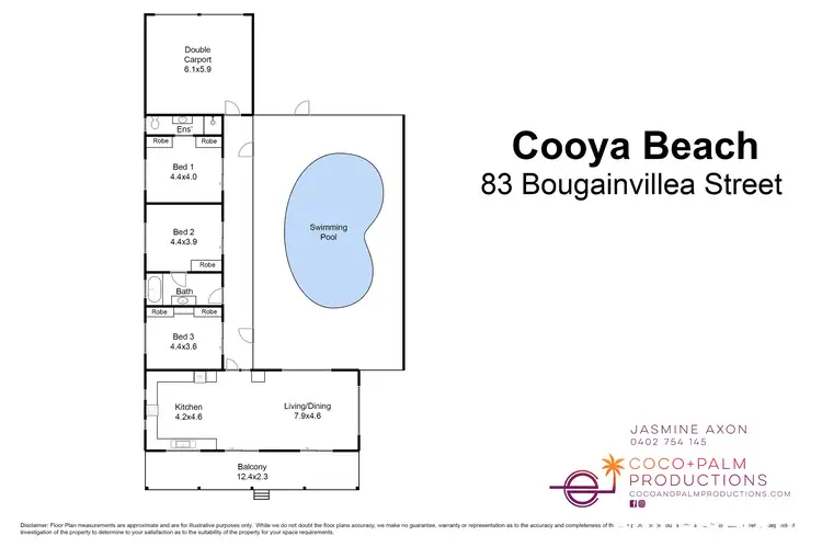 Floorplan of Homely house listing, 83 Bougainvillea Street, Cooya Beach QLD 4873
