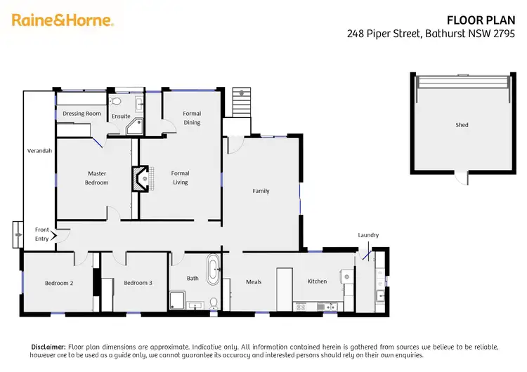 Floorplan of Homely house listing, 248 Piper Street, Bathurst NSW 2795
