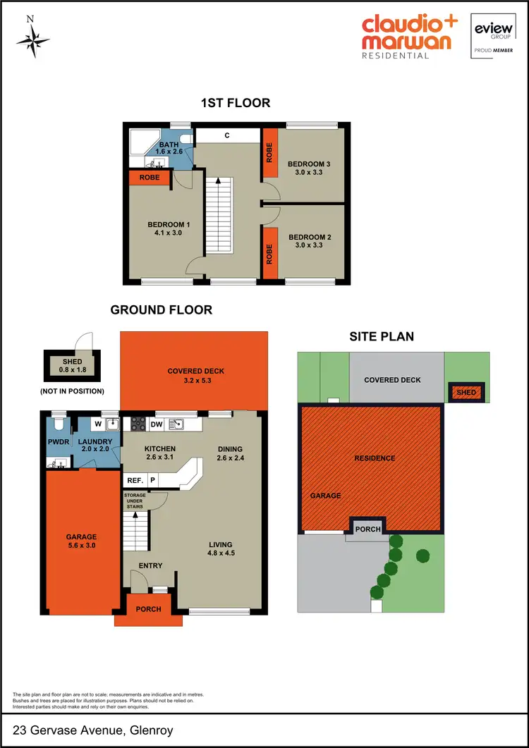 Floorplan of Homely townhouse listing, 23 Gervase Avenue, Glenroy VIC 3046